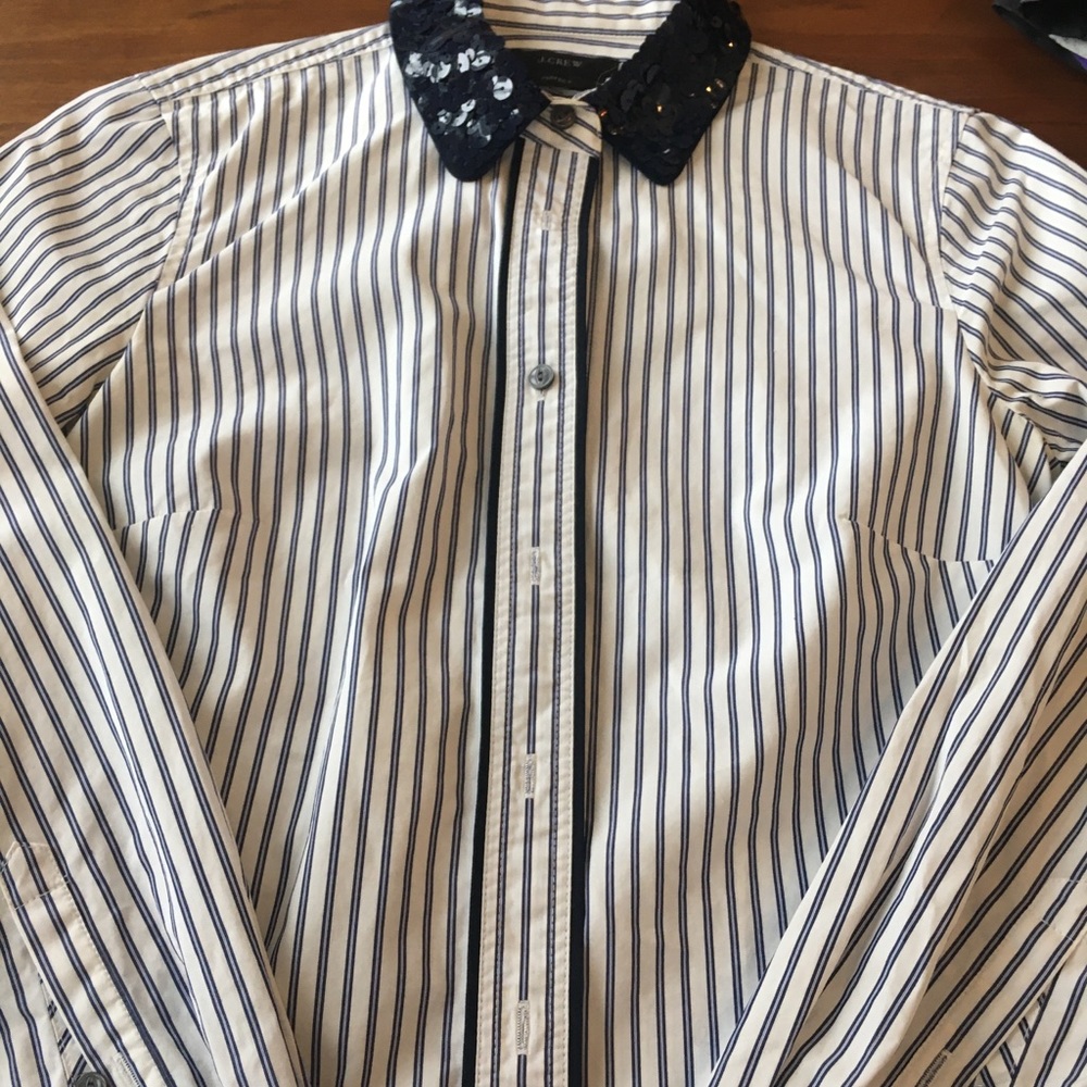 J CREW Perfect Button Up Shirt Size 00